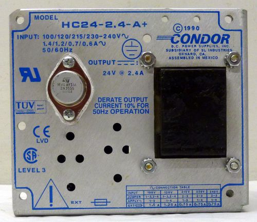 CONDOR HC24-2.4-A POWER SUPPLY UNIT 24V 2.4A HC24-2.4-A+