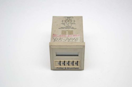 POTTER BRUMFIELD CNT-35-96 TIME DELAY RELAY TIMER 30V-DC 10A AMP COUNTER B438503