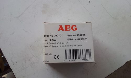 AEG HS 7K.10  10pcs OF AUXILIARY CONTACT BLOCK (1 NO)  910-304-550-00