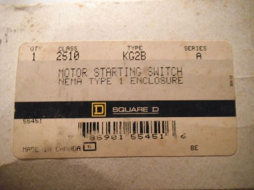 SQUARE D 2510 KG-2B SERIES A MOTOR STARTING SWITCH KG2B - NEW