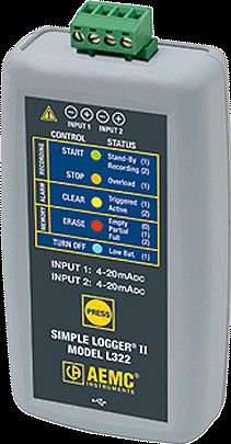 Aemc l322 simple logger ii (4 to 20madc current) for sale