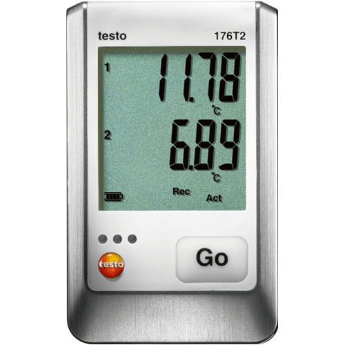 Testo 176-T2 (0572 1762) 2-Ch. Temperature Data Logger with Connections