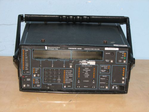 Ttc fireberd 6000 communications analyzer w/opt 6001,2,3,6,11s/n 5475(parts/rep) for sale