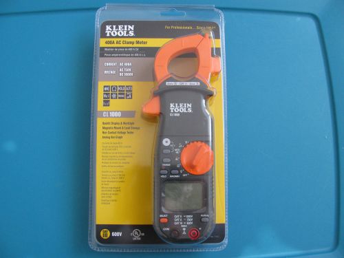Nib klein tools cl1000 ac clamp meter 400 amp.. for sale