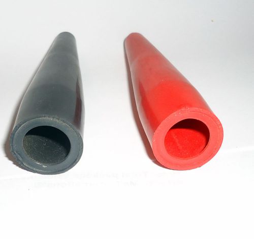 ALLIGATOR CLIP RUBBER INSULATING PROTECTORS 4 RED AND 4 BLACK