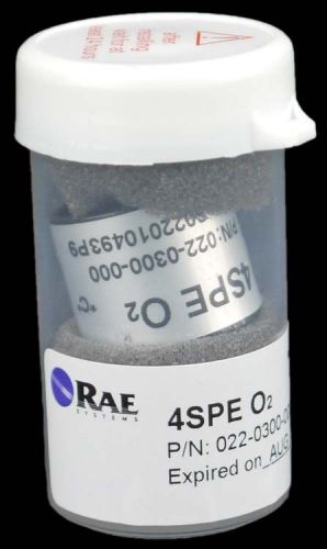 Rae systems 022-0300-000 4spe o2 oxygen electrochemical gas sensor qrae-ii #2 for sale