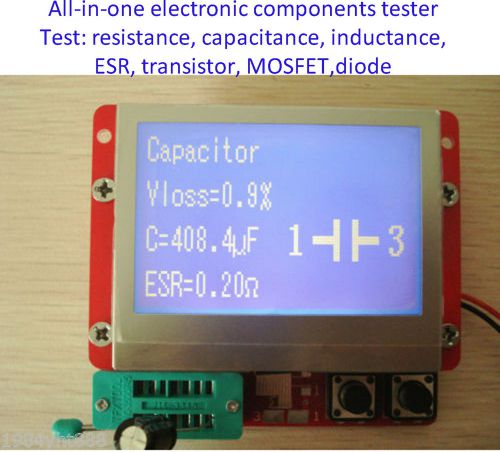 All-in-1 Component Tester Transistor Diode Capacitance ESR Meter Inductance