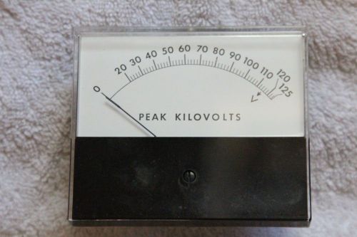 Peak kilovolts Range from 0-125
