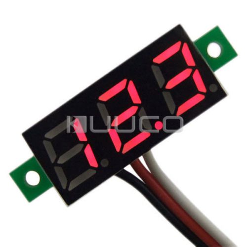 0.28&#034; Mini LED Digital Voltmeter Red 0~100VDC 12Volt Voltage Monitor Panel Meter