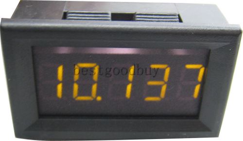 5 bit dc 0-33.000v yellow led digital voltmeter volt panel meter monitor gauge for sale