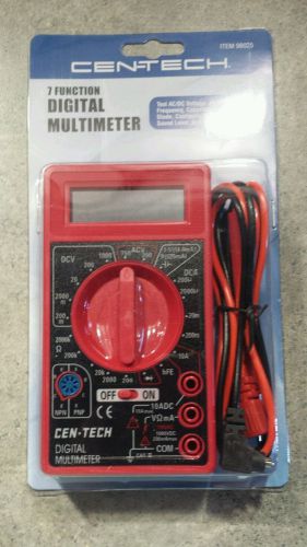 7 function cen-tech digital multimeter ohm tester new for sale