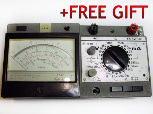 Vintage russian soviet ussr 1981 analog multimeter voltmeter tester + free gift for sale