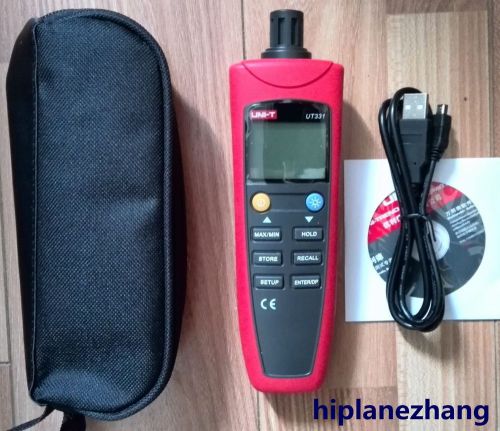 Temperature humidity moisture tester meter -20-60c -4-140f 0-100%rh  2in1 usb for sale