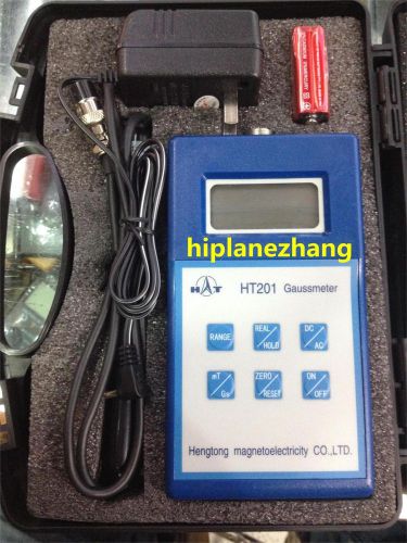 Handheld digital gauss tesla meter tester gaussmeter ac dc range 2000mt ht201 for sale