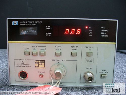Agilent HP 436A Power Meter w/ 022  ID #24243 TEST
