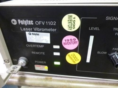 Polytec ovf1102 laser vibrometer       l522 for sale