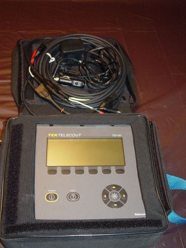 TEKTRONIX TEKTELSCOUT TS100  TDR  CABLE TESTER UNUSED CONDITION NEW BATTERY