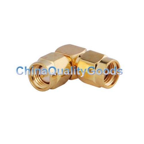 Sma adapter sma plug to sma plug male ra right angle rf adapter connector for sale