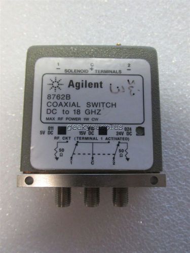 HP 8762B Coaxial Switch Option 024 DC - 18 GHz DC 24V DC Agilent