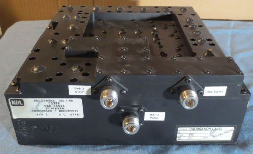 K&amp;L Filter WSD-00526 LTE Band 5 (Uplink) Low-PIM High Power BP/BS Diplexer