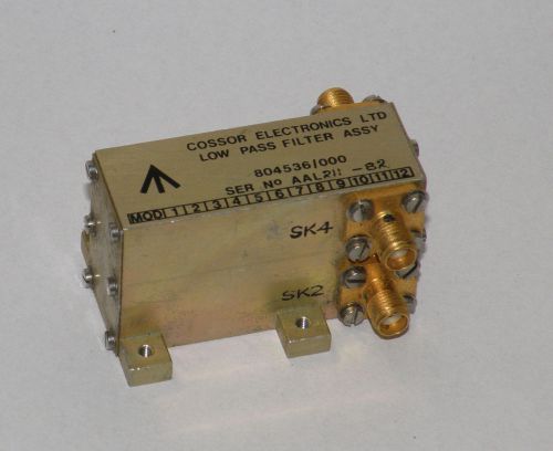 Low pass filter assy   804536/000 Cossor Electronics LTD  4x SMA female