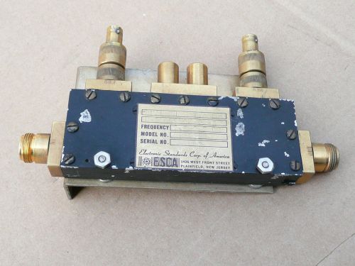 Electronic Standards Corp. Dual Directional Coupler, 2.5-2.7 GHz, RF, Microwave