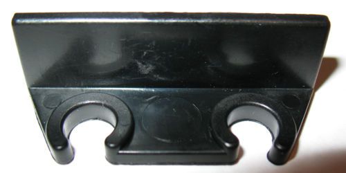 Tektronix (Tek) 352-0351-00 Self-Adhering Dual Probe Holder, Black Plastic, NOS