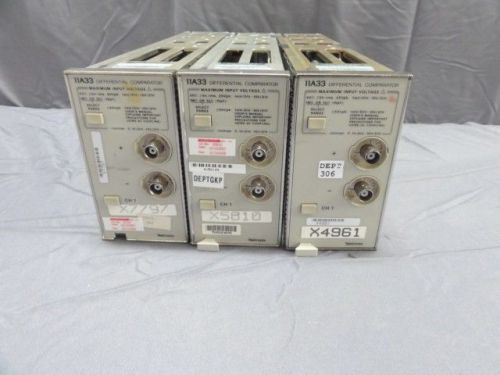Tektronix 11a33 differential comparator plug-in for 11000 series oscilloscope for sale