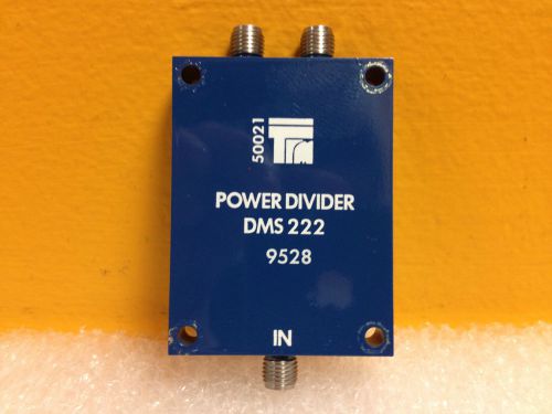 TRM Microwave DMS222, 0.5 to 2.0 GHz, 20 dB SMA (F), Power Divider (New!)