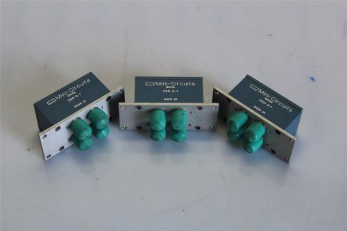 LOT OF 3 Mini-Circuits 15542 ZSC-3-1 1 to 200 MHz Coaxial Power Splitter