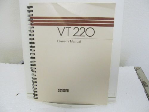 Digital Equipment VT 220 Video Terminal Owner&#039;s Manual