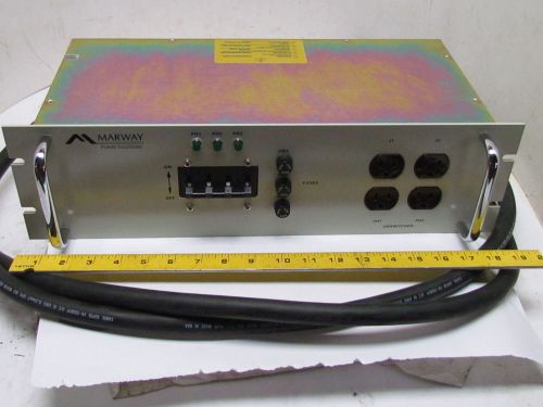 Marway mpd 41621-156 rack mount power distribution unit 3-phase 120/208 vac 30 a for sale