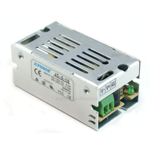 5V 2A 10W AC/DC Universal Regulated Switching Power Supply PSU DVR/CCTV/LED/DIY