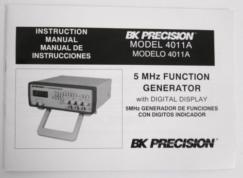 Instruction Manual for BK Precision 4011A 5 MHz Function Generator
