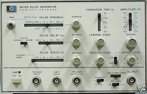 HP 8012B pulse generator, NIST-calibrated, guaranteed