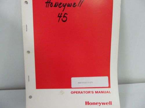 Honeywell Class 45 Servoline Recorder Instruction w/schematics