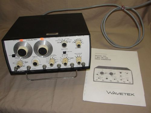 Wavetek model 185 5 mhz lin / log sweep generator lab test equipment for sale