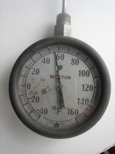 Vintage weston thermometer -40 to 160 f   23&#034; probe for sale