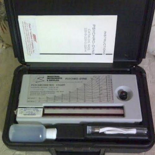 Psychrometer Thermometer Psychro Dyne 22010 Hmidity Measurement Instrument.