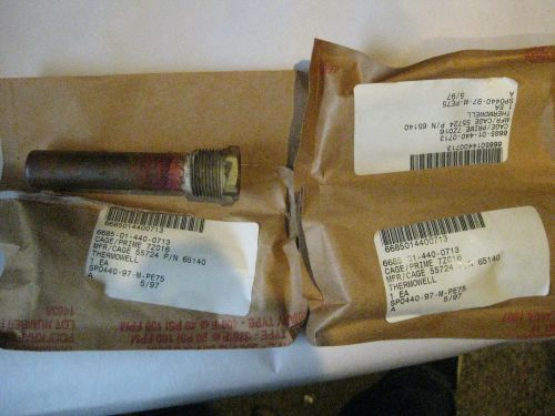 3 Pieces. 4&#034; THERMOWELL p/n 65140. NEW.