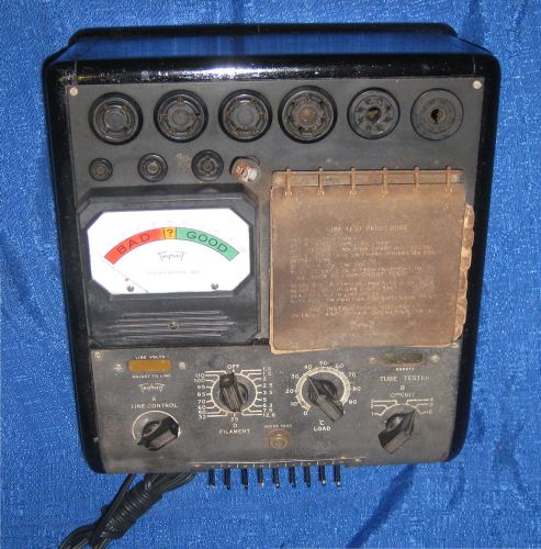 Triplett 1621 Tube Tester As-Is for parts/restoration Works Intermittently GC