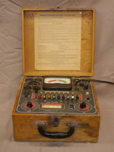 SUPERIOR INSTRUMENTS CO. MODEL TV-10 TUBE TESTER PARTS OR REPAIR VINTAGE