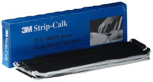 3M Strip Calk, 08578, Black, 60-1 ft Strips per box