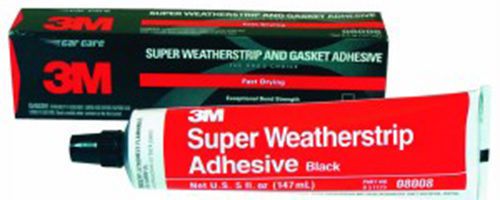 3M™ Black Super Weatherstrip and Gasket Adhesive, 08008, 5 fl oz