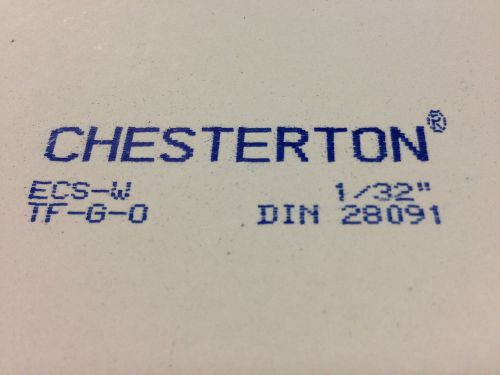 Lot of 9 chesterton ecs-w ptfe sheet gasket 1/32&#034; x 4&#034; x 4&#034; for sale