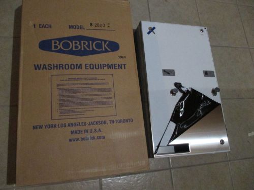 Bobrick B-2800 Stainless Surface Mount Napkin Tampon Dispenser