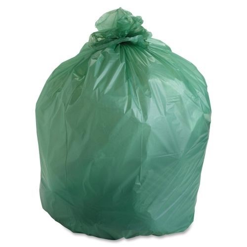 Stout e4248e85 compostable trash bags 48gal .85ml 42inx48in 40/bx green for sale