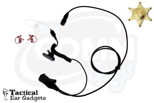 Quick Release Police Earpiece Coyote Lapel Microphone (Replacement Kit)