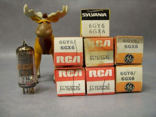 6GY6 / 6GX6 Vacuum Tubes  Lot of 7  GE / RCA / Sylvania