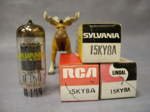 15KY8A Vacuum Tubes  Lot of 3  Lindal / RCA / Sylvania